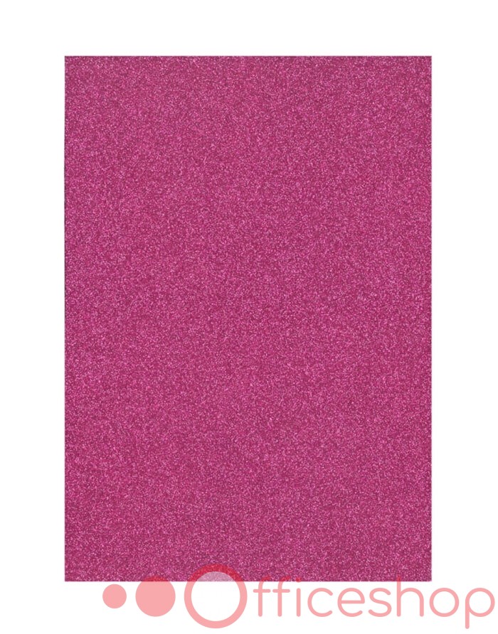 Вспененная бумага с блестками 20x30 см 10 шт светло розовая 203019
